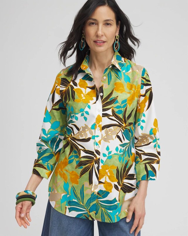 No Iron Stretch Palms Shirt - image 2